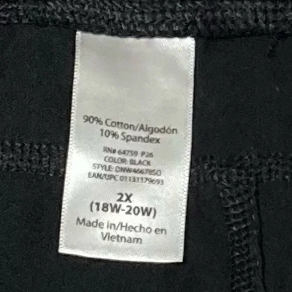 Danskin Now leggings black size 2X - Picture 2 of 8